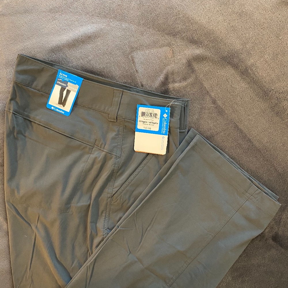 Columbia Active Straight leg pants, Gray, size 14